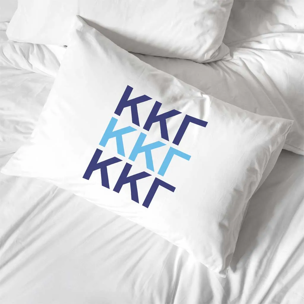 Kappa Kappa Gamma Pillowcase in Sorority Colors