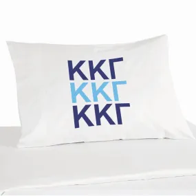 Kappa Kappa Gamma Pillowcase in Sorority Colors