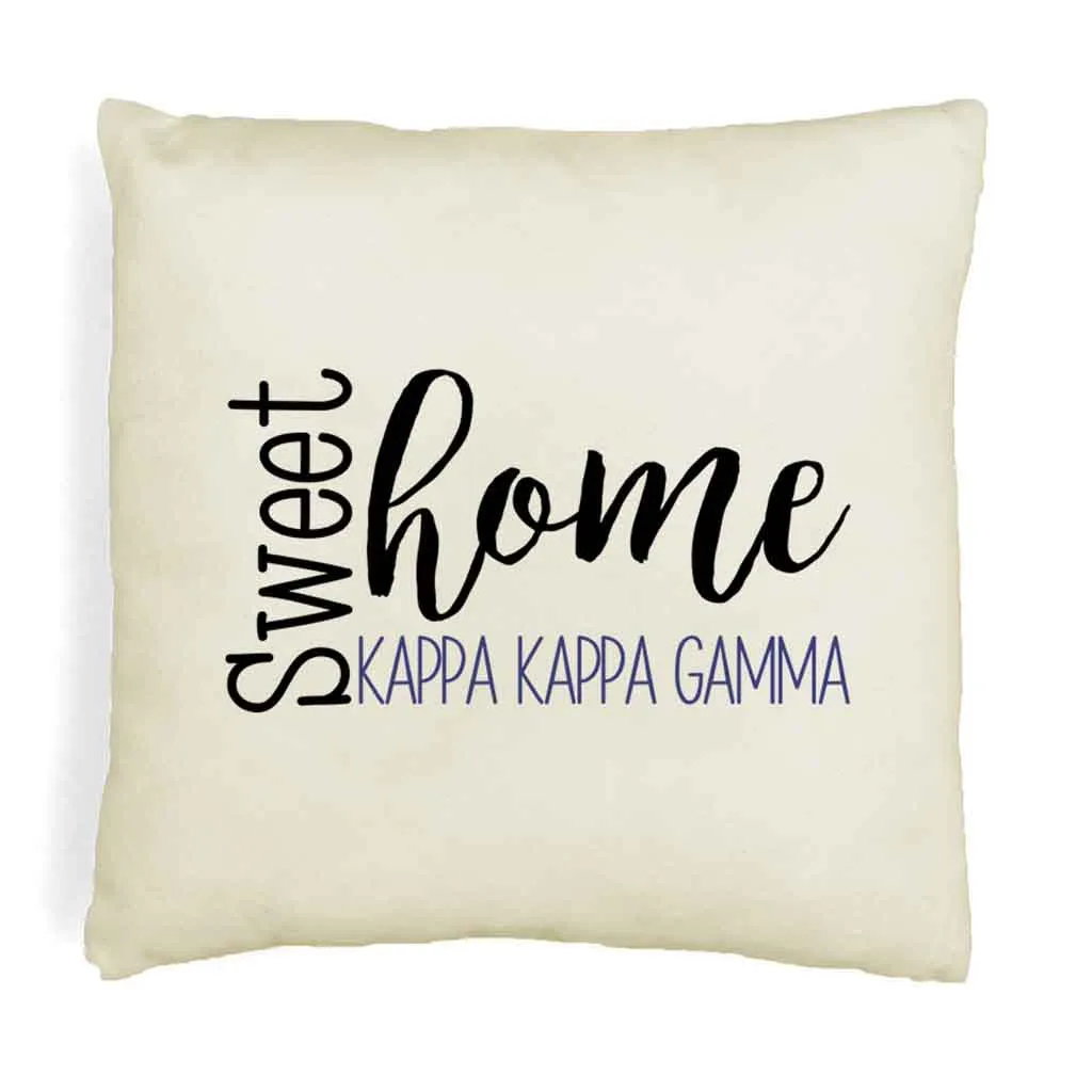 Kappa Kappa Gamma Sorority Room Decor Throw Pillow Cover