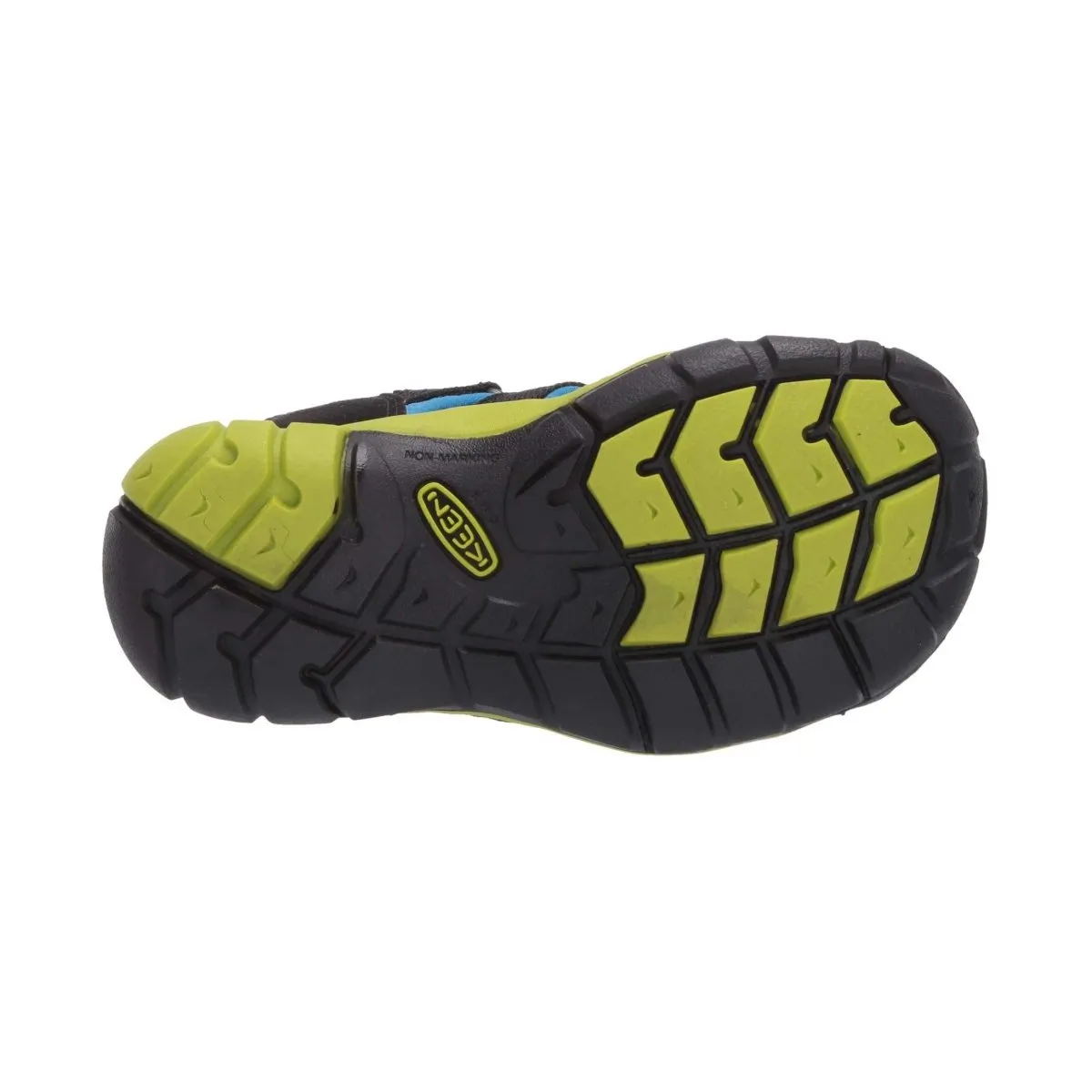 Keen Boys Seacamp Black Blue Lime sizes 1-7