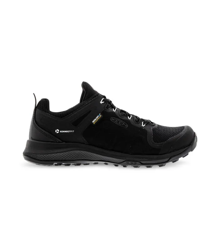 keen explore waterproof women's black star white shoes