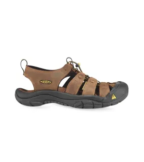 keen newport mens brown leather sandal