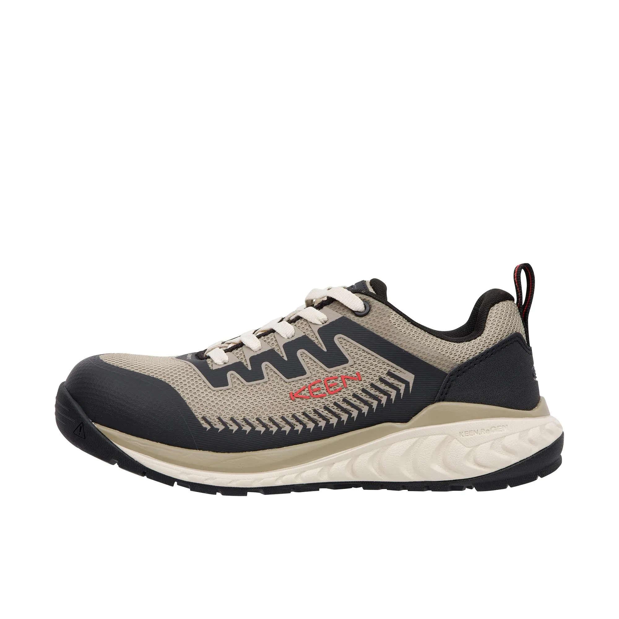 Keen Safety Shoe with Carbon Toe in Plaza Taupe Black