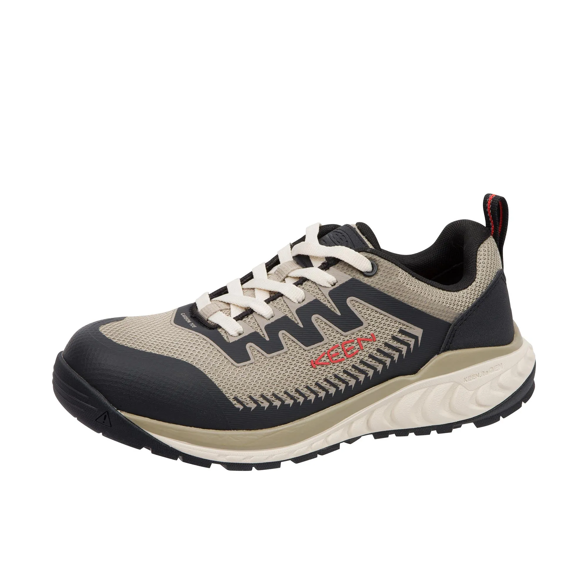 Keen Safety Shoe with Carbon Toe in Plaza Taupe Black