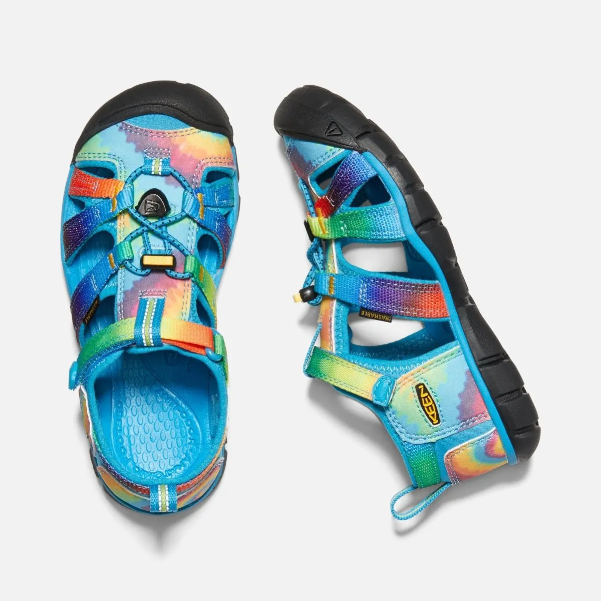 Keen Seacamp II CNX Tye Dye Girls Sandals (Sizes 8-13)