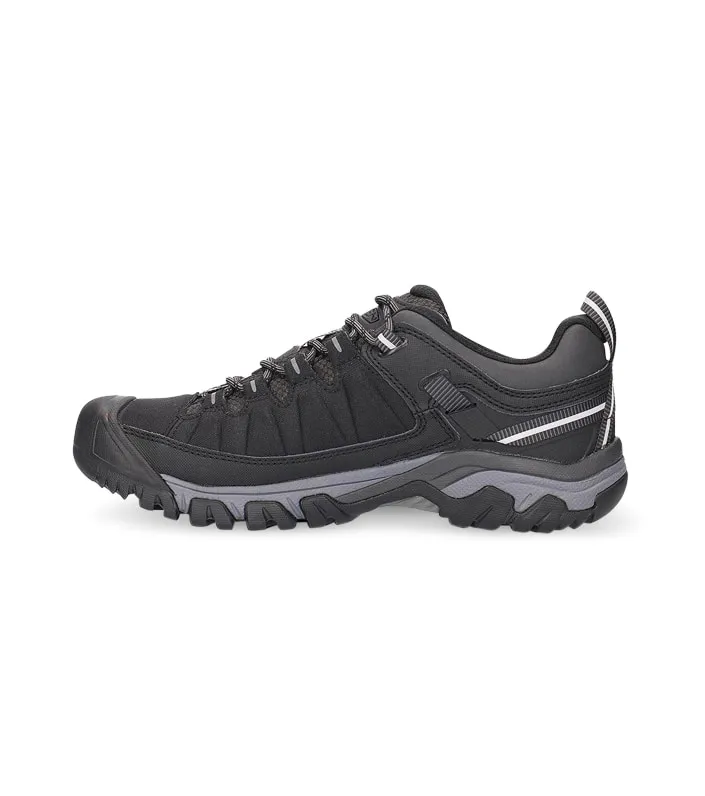 keen targhee exp waterproof black steel grey men's hiking shoes