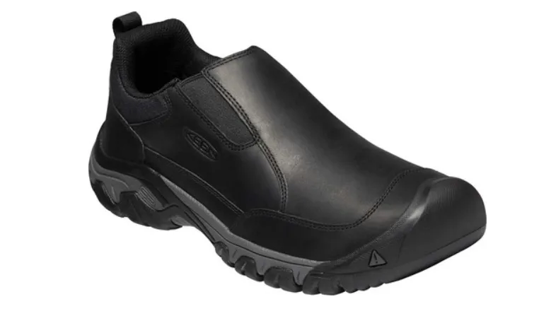 KEEN Targhee III Slip-On - Black, outdoor slip-on shoes for men, comfortable and durable, ideal for hiking and outdoor activitie