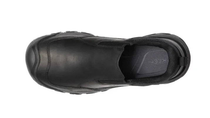 KEEN Targhee III Slip-On - Black, outdoor slip-on shoes for men, comfortable and durable, ideal for hiking and outdoor activitie