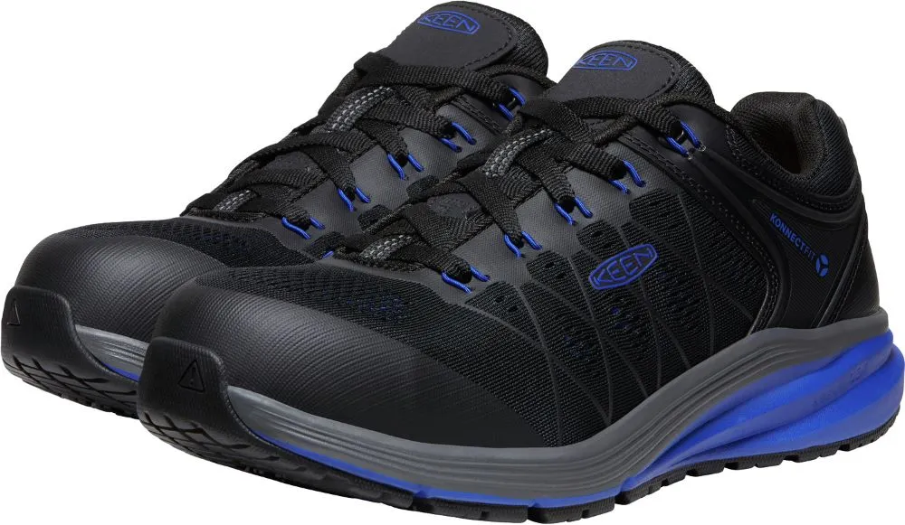 Keen Utility Men's Vista Energy EH waterproof composite toe shoes - Nautical Blue/Black