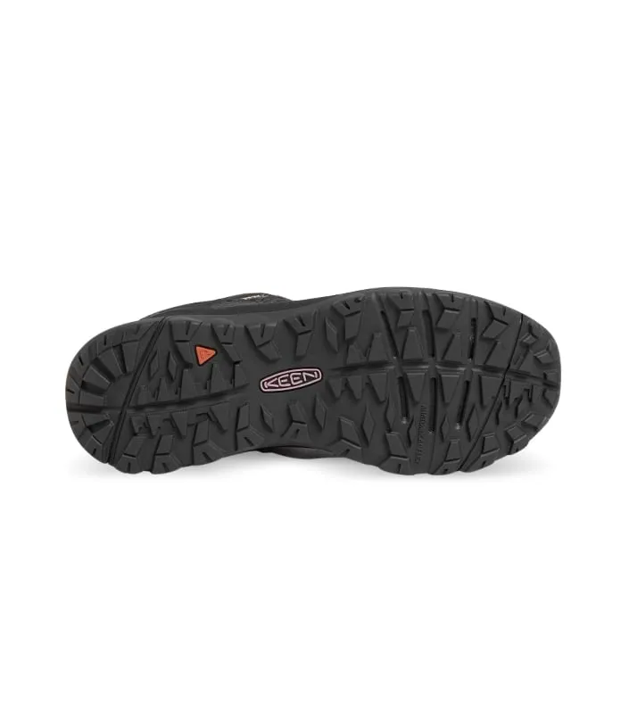 Keen women's waterproof hiking shoe black magnet