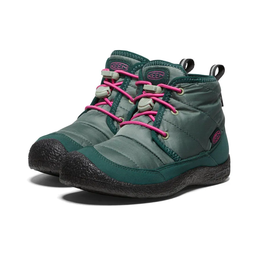 Kids Waterproof Chukka Shoes | Dark Forest/Fuchsia Purple