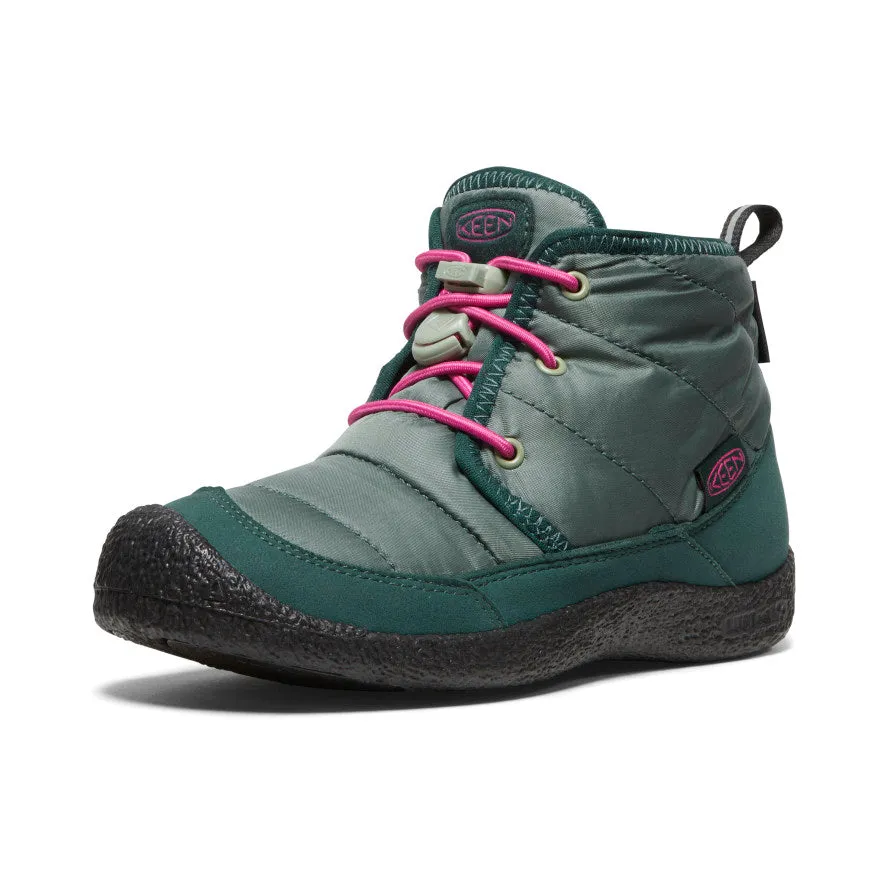 Kids Waterproof Chukka Shoes | Dark Forest/Fuchsia Purple