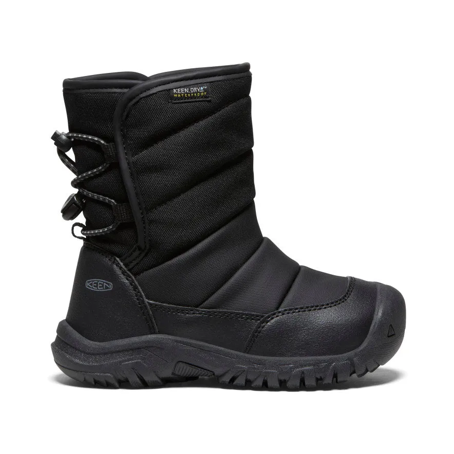 Kids Waterproof Winter Boot | Black/Steel Grey