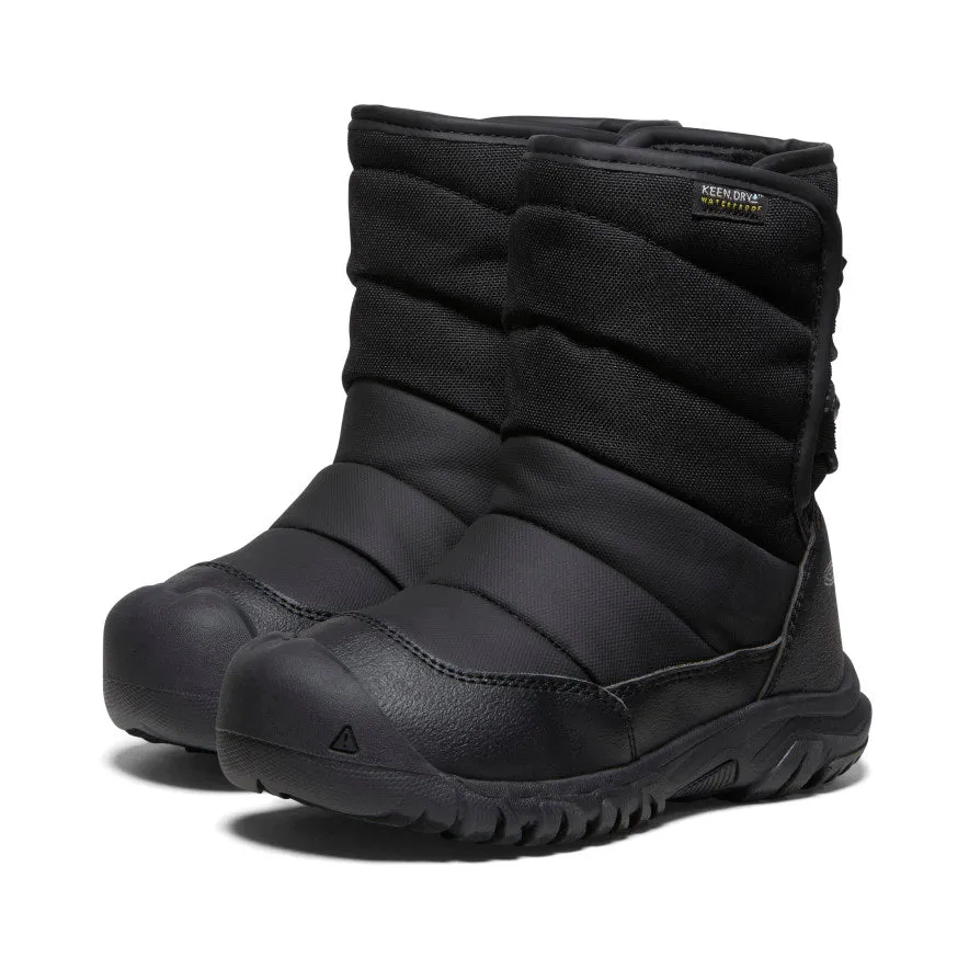 Kids Waterproof Winter Boot | Black/Steel Grey