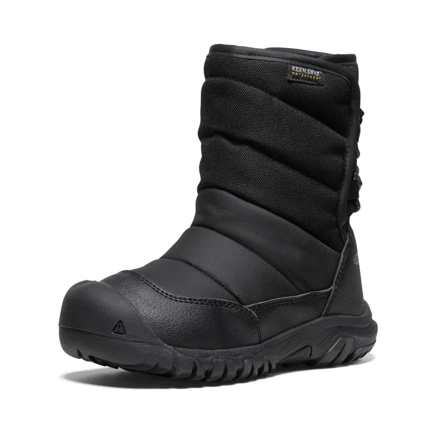 Kids Waterproof Winter Boot | Black/Steel Grey