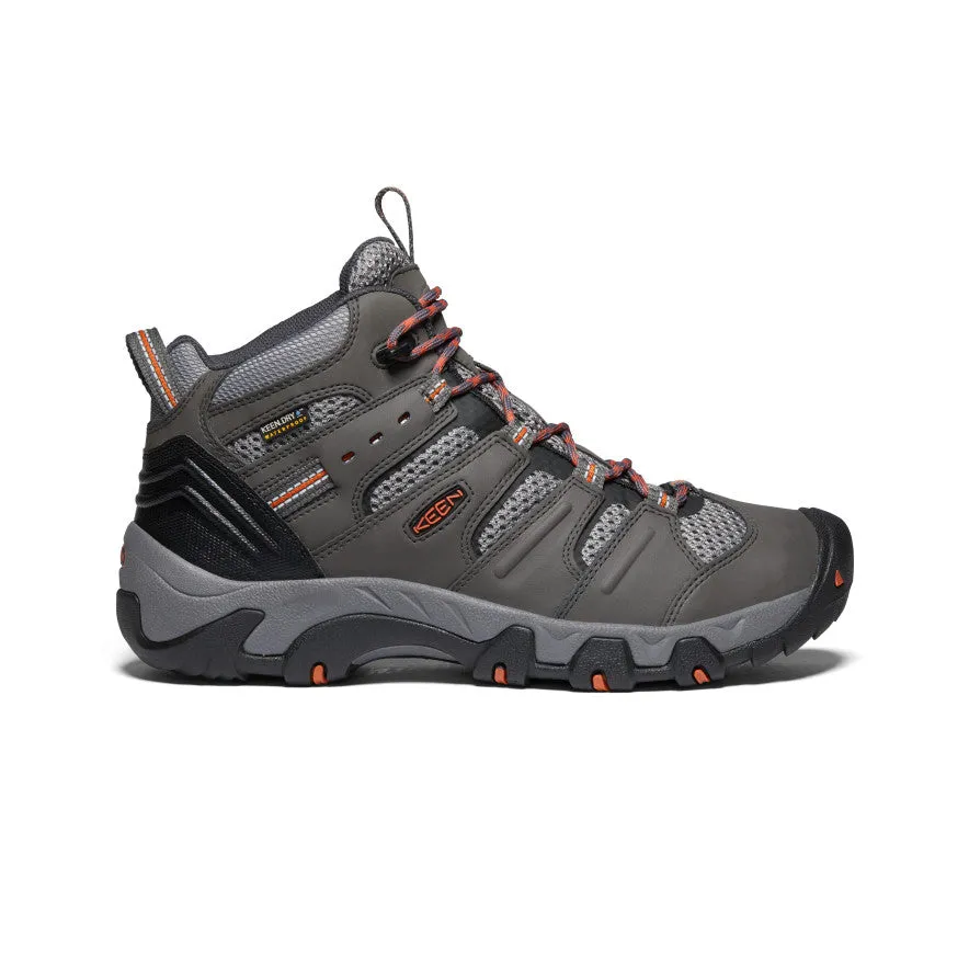 Koven Waterproof Hiking Boot for Men in Magnet/Fired Brick