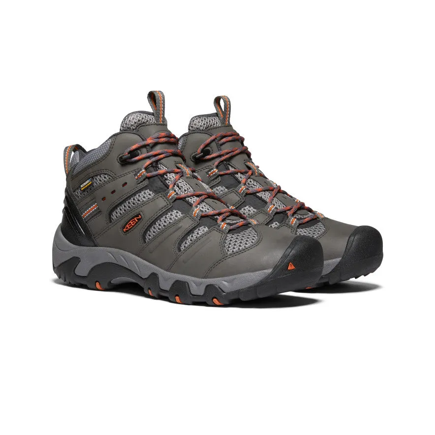 Koven Waterproof Hiking Boot for Men in Magnet/Fired Brick