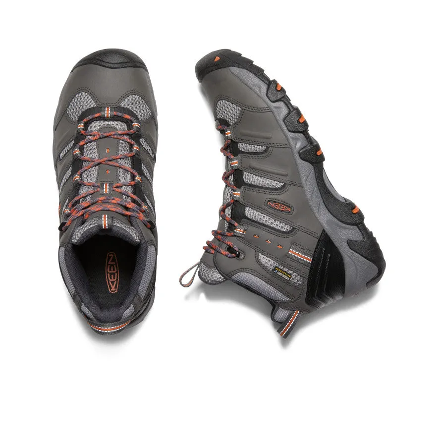 Koven Waterproof Hiking Boot for Men in Magnet/Fired Brick