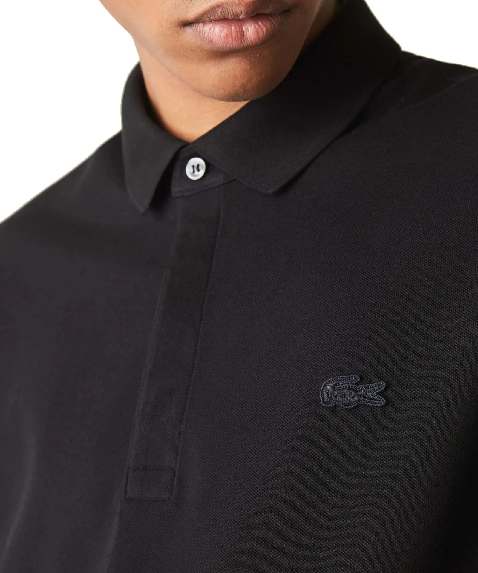 Lacoste Men’s Short Sleeve Paris Polo Shirt – Black