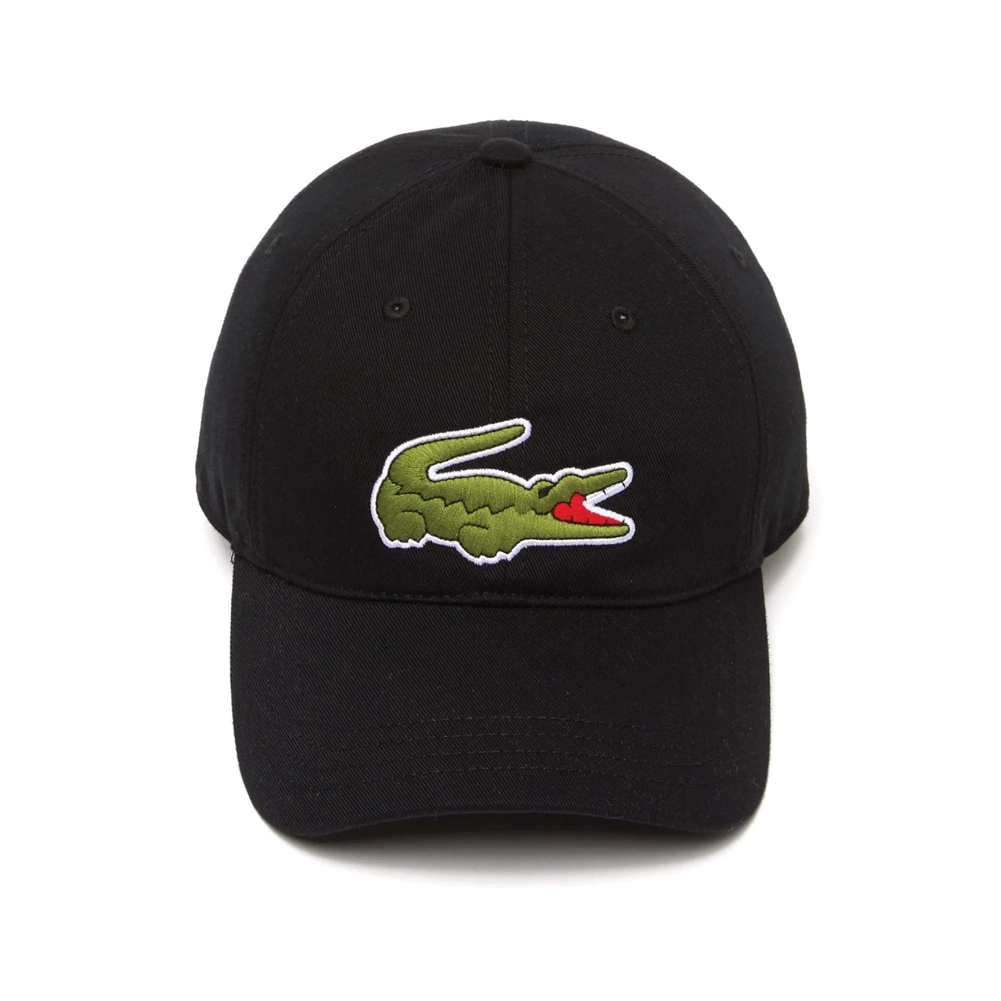 Lacoste RK9871 Black Cap with Large Crocodile