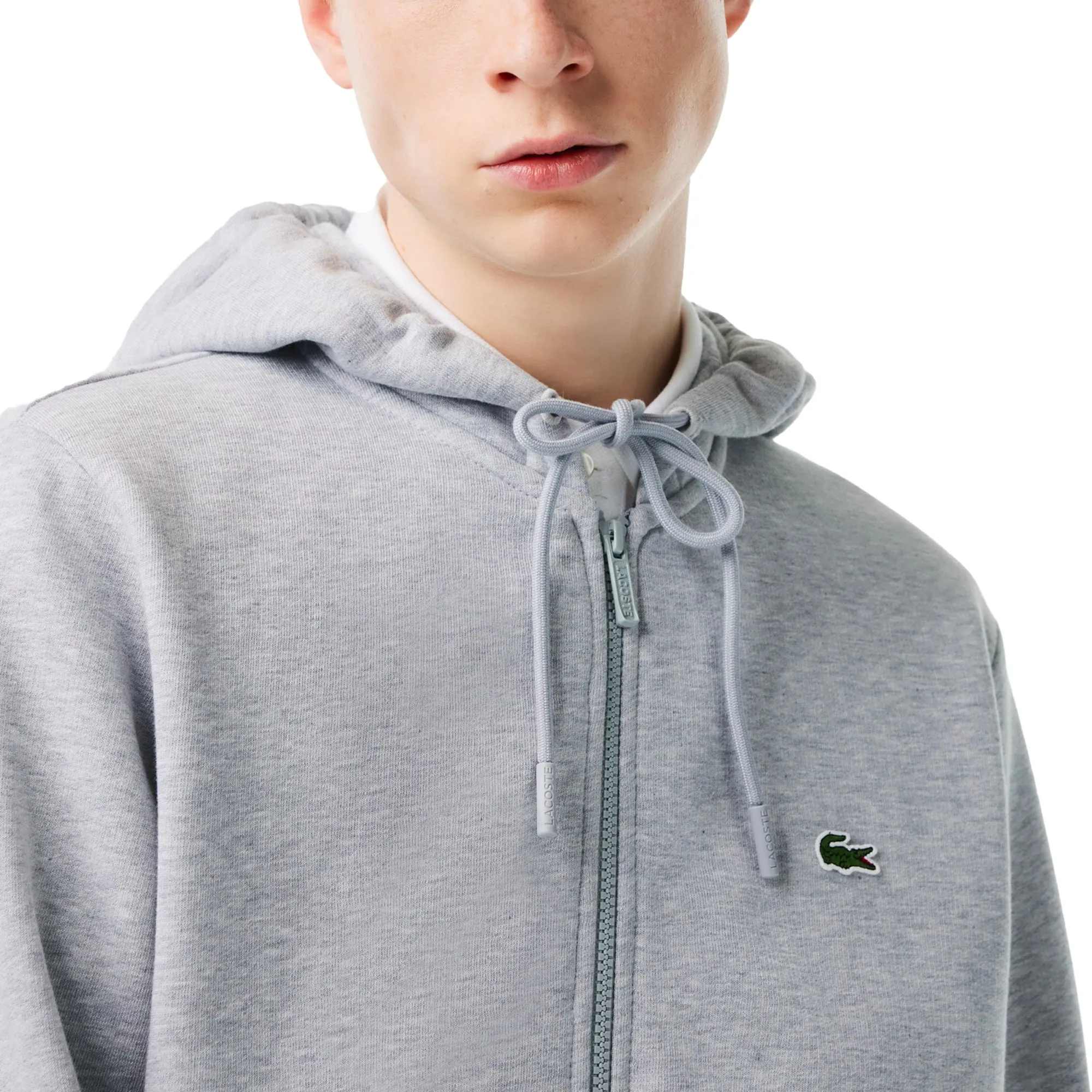 Lacoste Silver Full Zip Hood SH9626