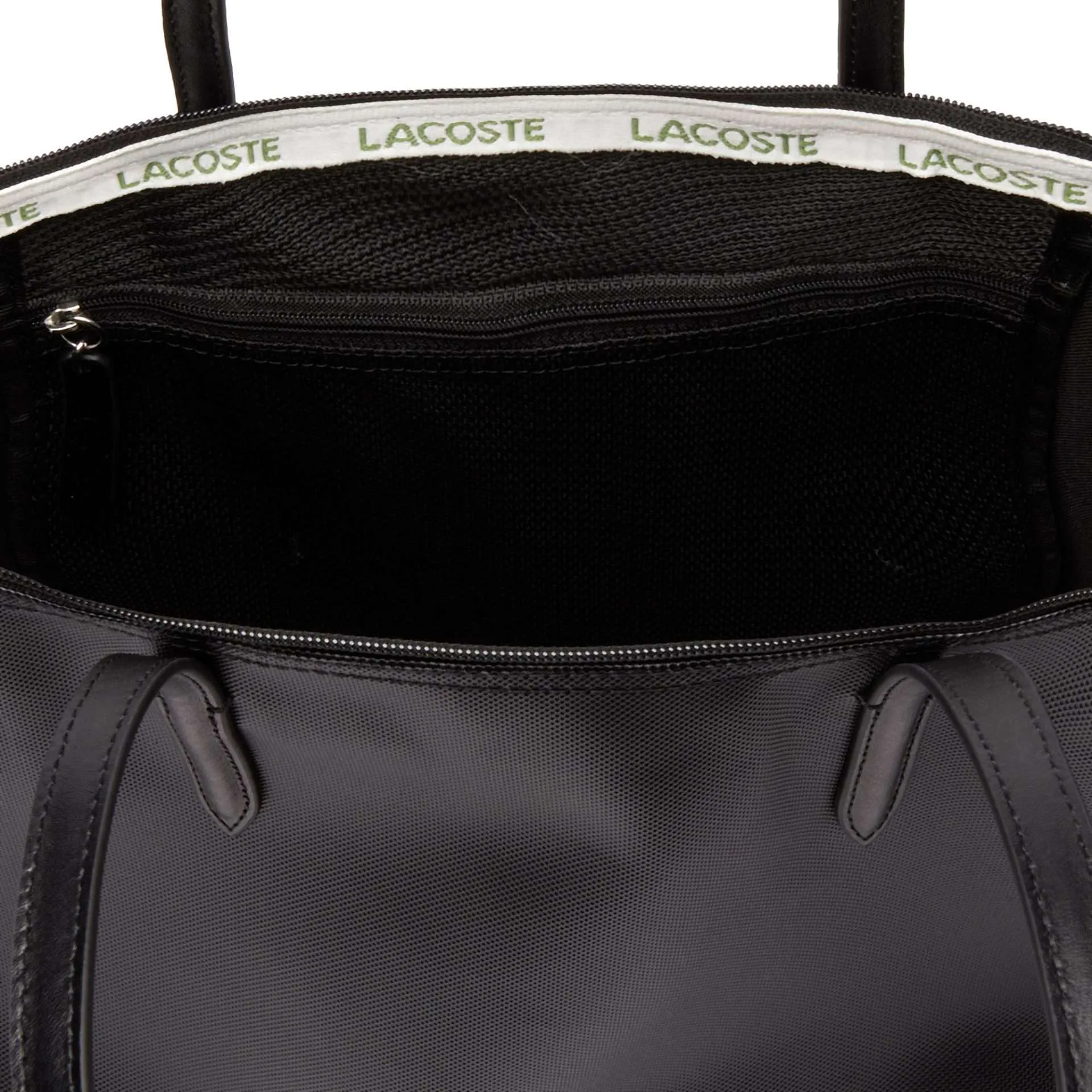 Lacoste Women’s L.12.12 Concept Zip Tote Bag (Black)