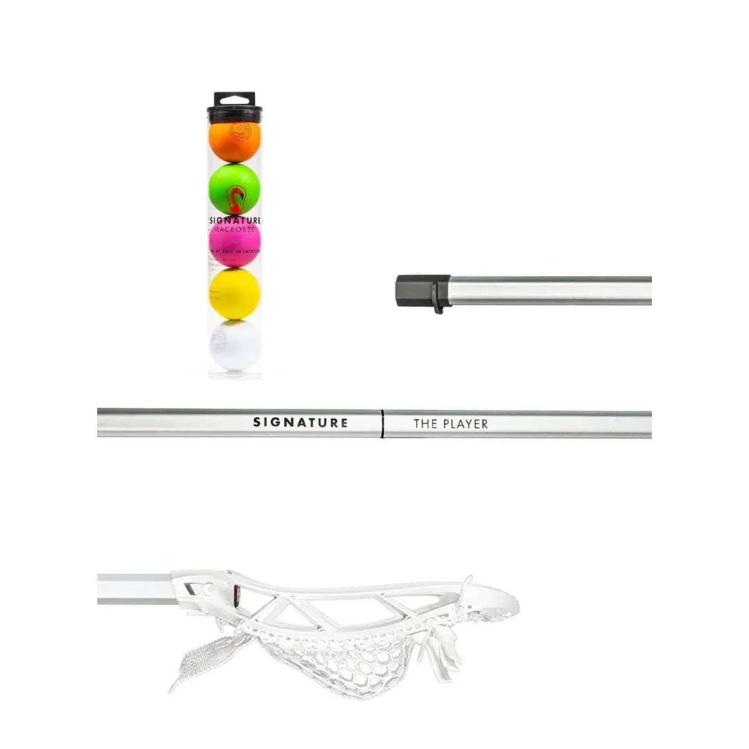 Lacrosse Junior Bundle: Junior Stick Set + Colorful Ball Tube | Lacrosse Gear