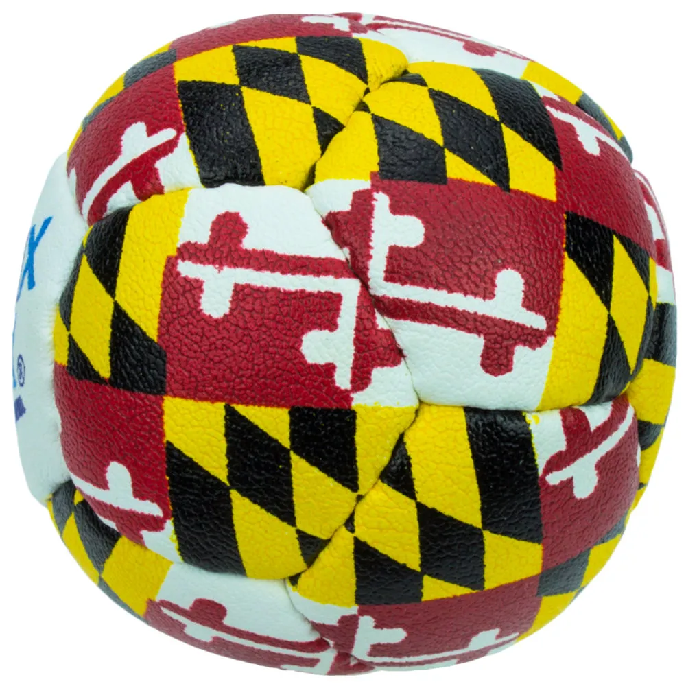 Lacrosse Training Ball with Maryland Flag Design