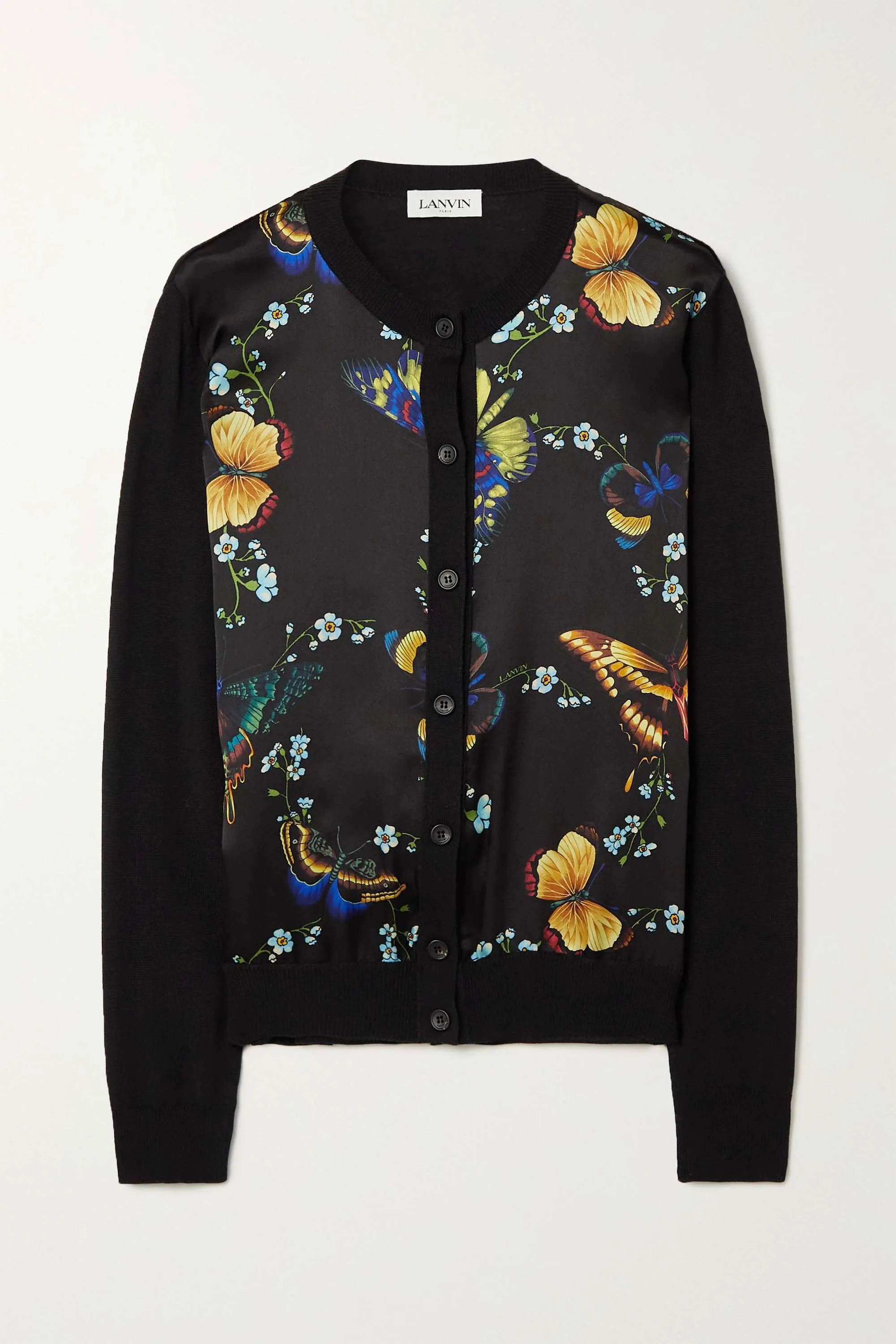 LANVIN Flower Patterns Casual Style Wool Silk Street Style