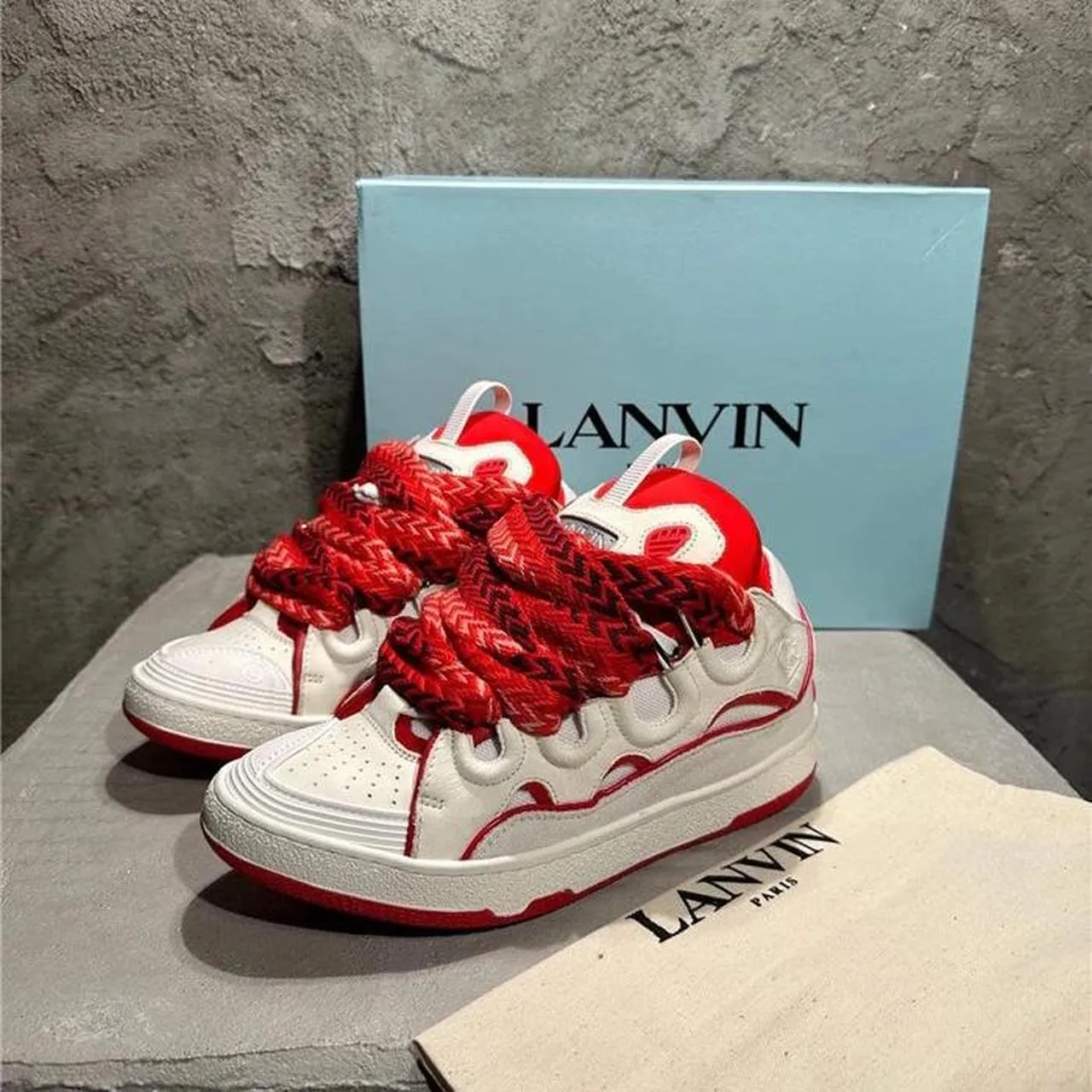 Lanvin Men's Red Trainers