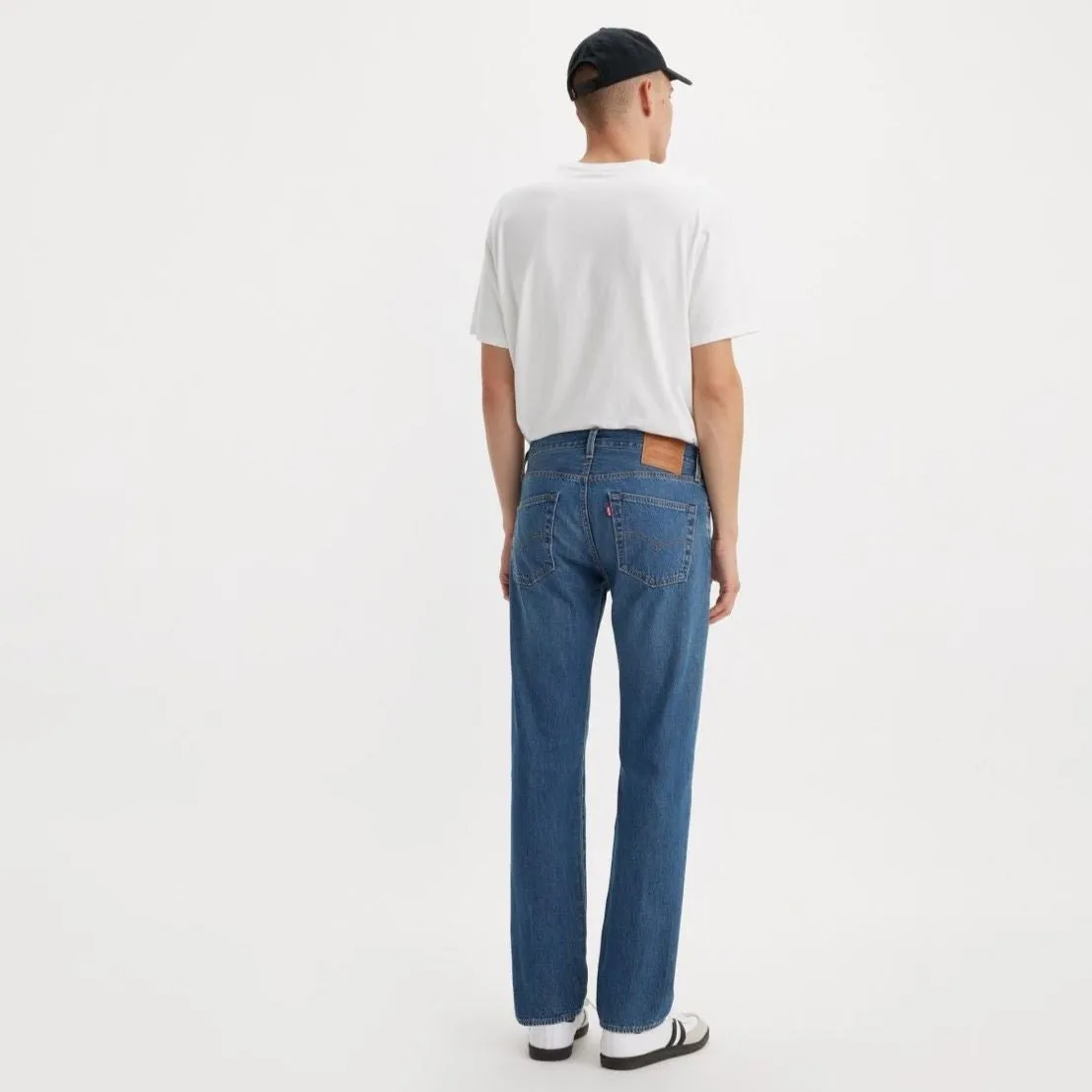 Levi's 501 Dark Indigo Honeybee Worn In Jeans