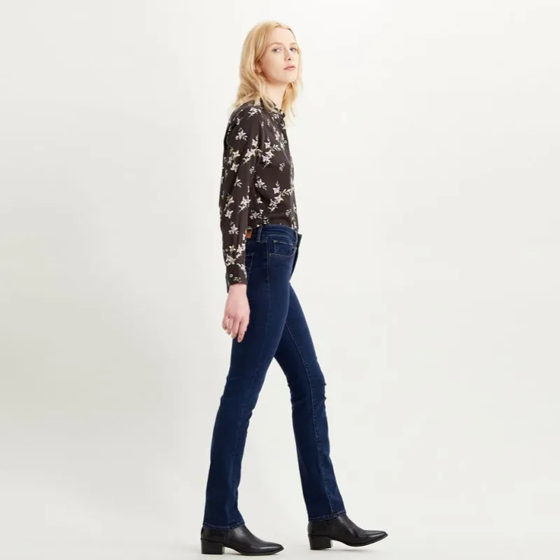 Levi's 724 High Rise Slim Straight - Bogota Blue