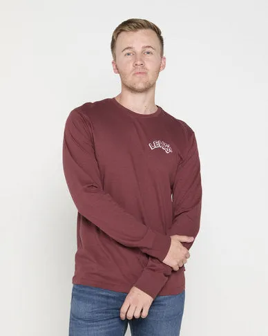 Levi's A9118-0004 LS Graphic Tee Maroon