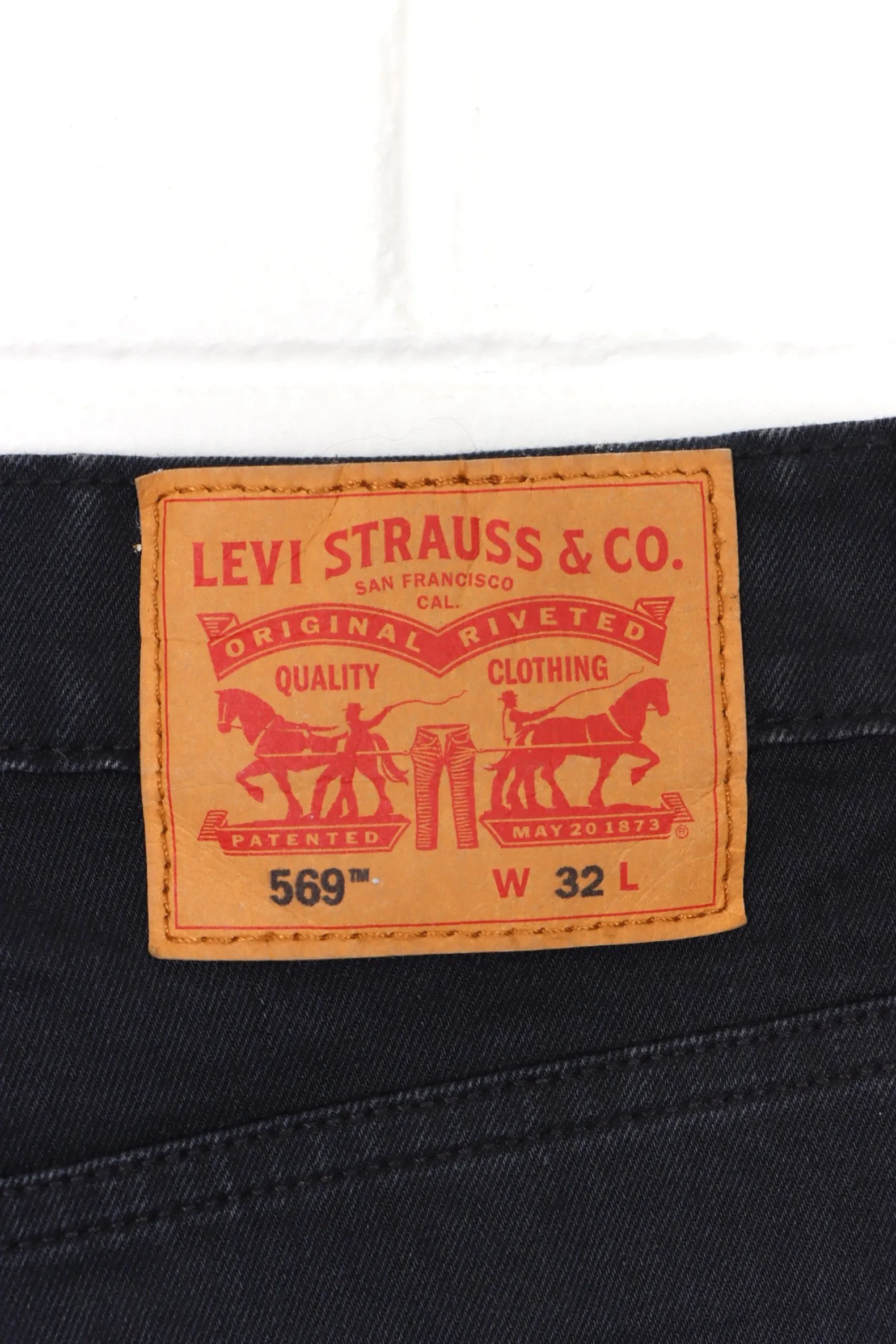 Levi's Black 569 Denim Shorts 32 - Buy Now