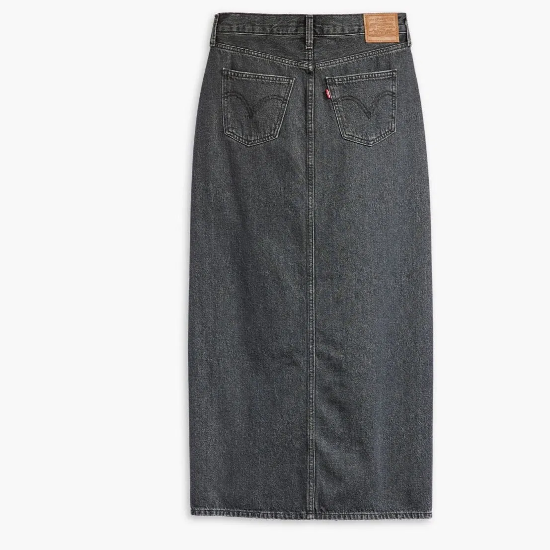 Levi's black ankle column skirt for adventurous seekers