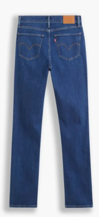 Levi`s High-Rise Straight Jeans - Nonstop Blue