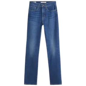 Levi`s High-Rise Straight Jeans - Nonstop Blue