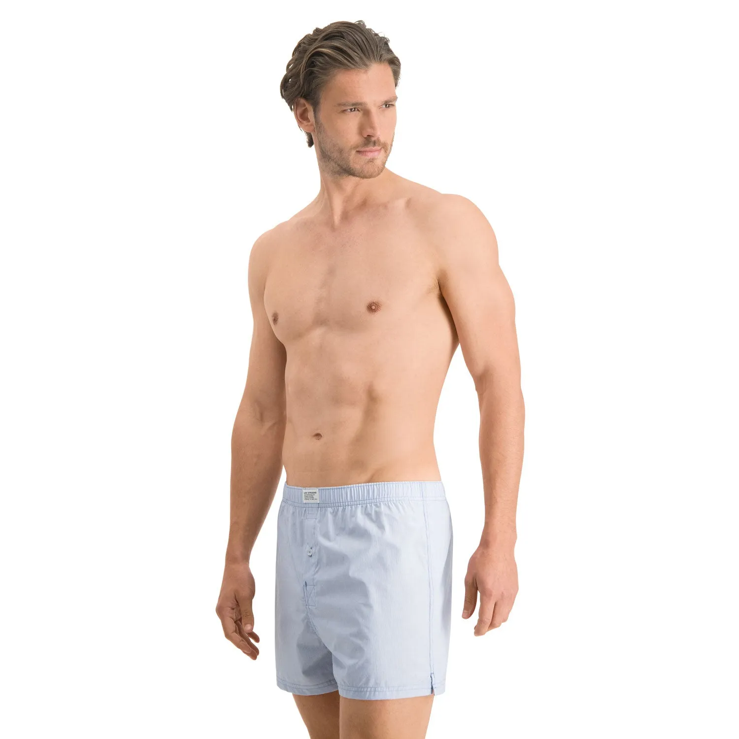 Levis Men's Blue Woven Boxer 2 Pack