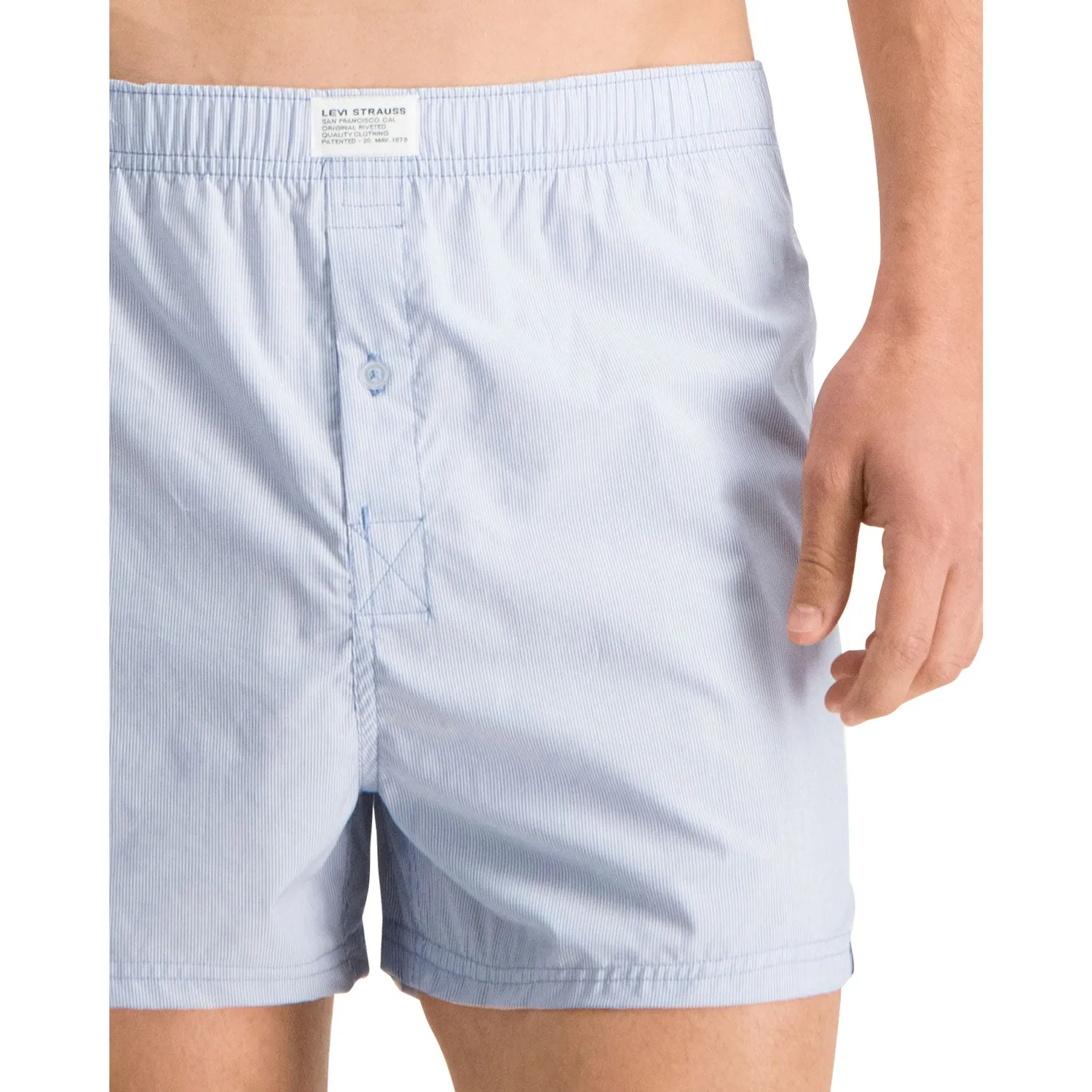 Levis Men's Blue Woven Boxer 2 Pack