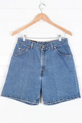 Levi's Women's 10 Jorts Shorts - Medium Wash Orange Tab