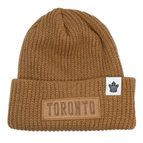 Maple Leafs High Cuff Beanie - BROWN