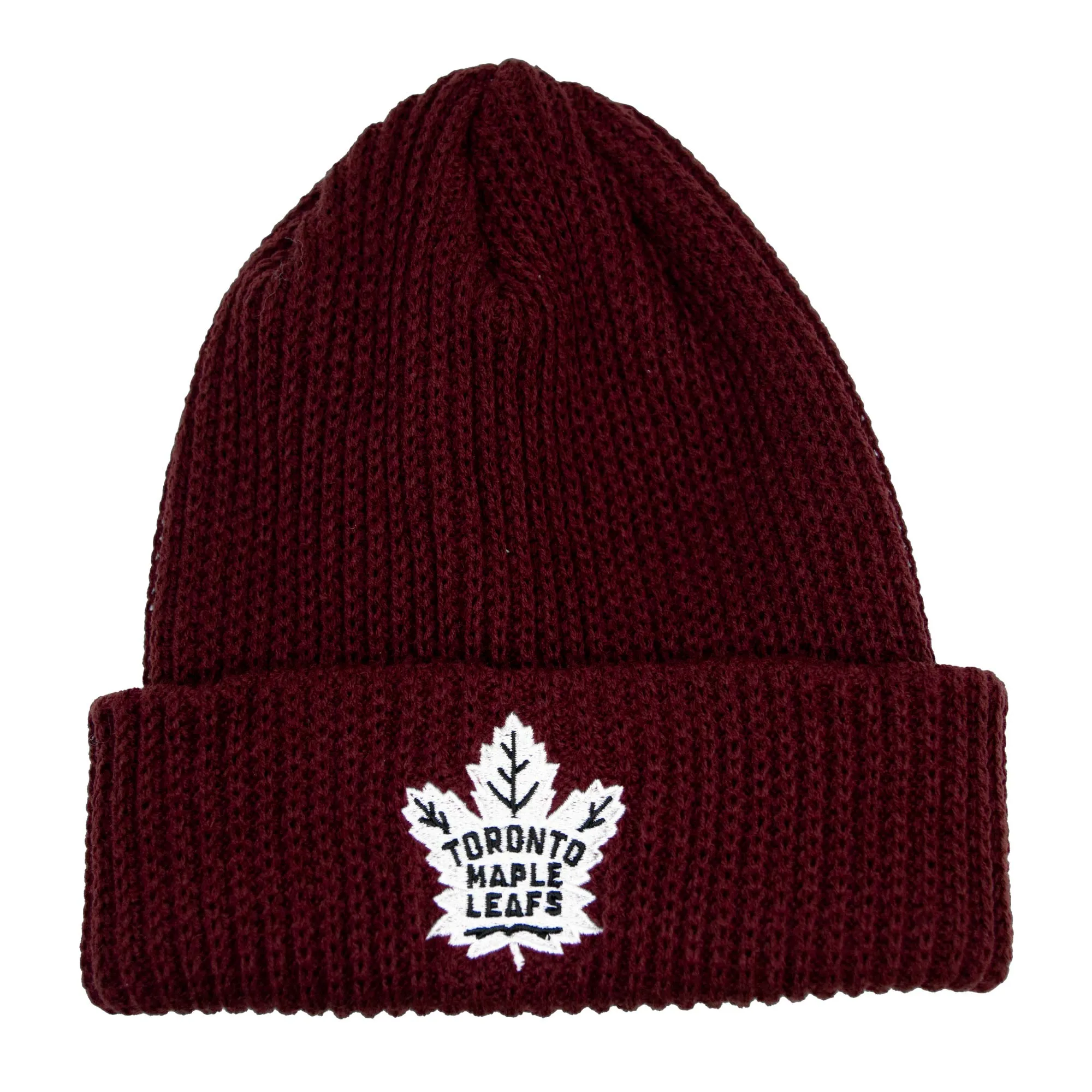 Maroon Toronto Maple Leafs Adult Watchman Beanie