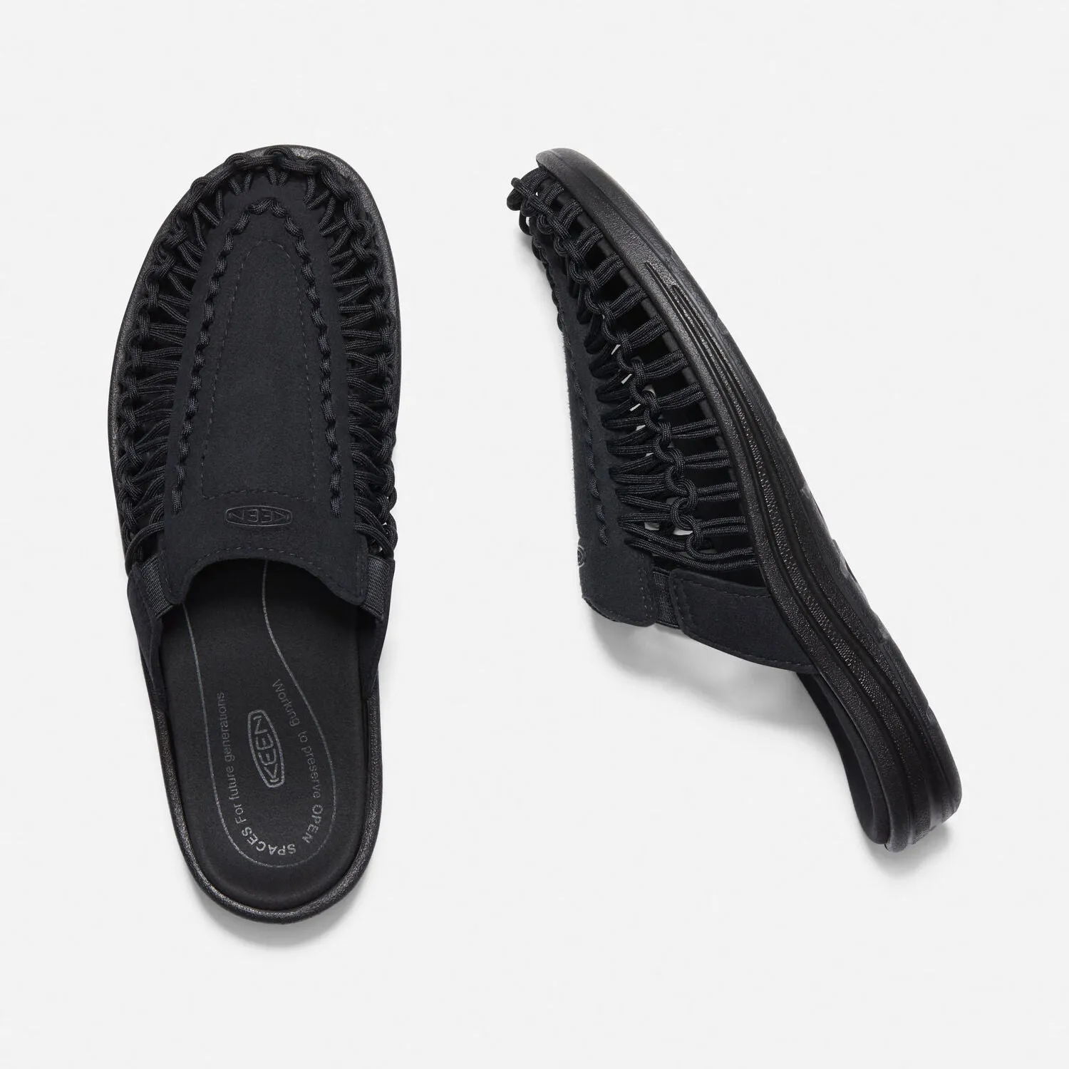 men's black slide