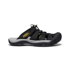 Mens Slide Sandals | Black and KEEN Yellow