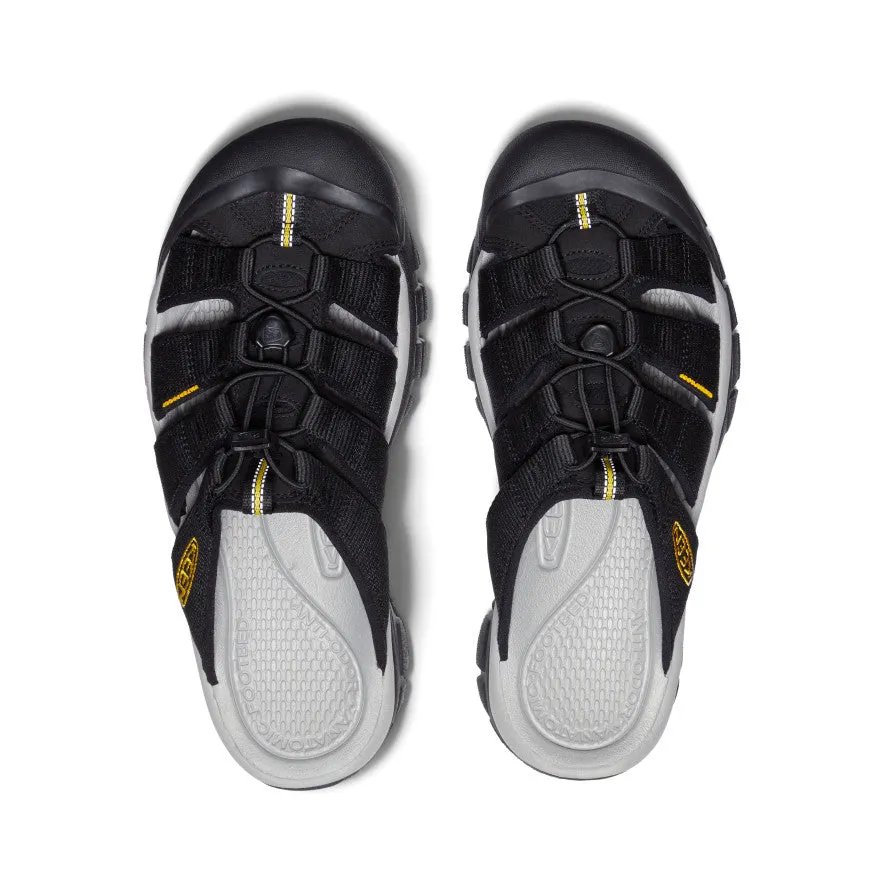 Mens Slide Sandals | Black and KEEN Yellow