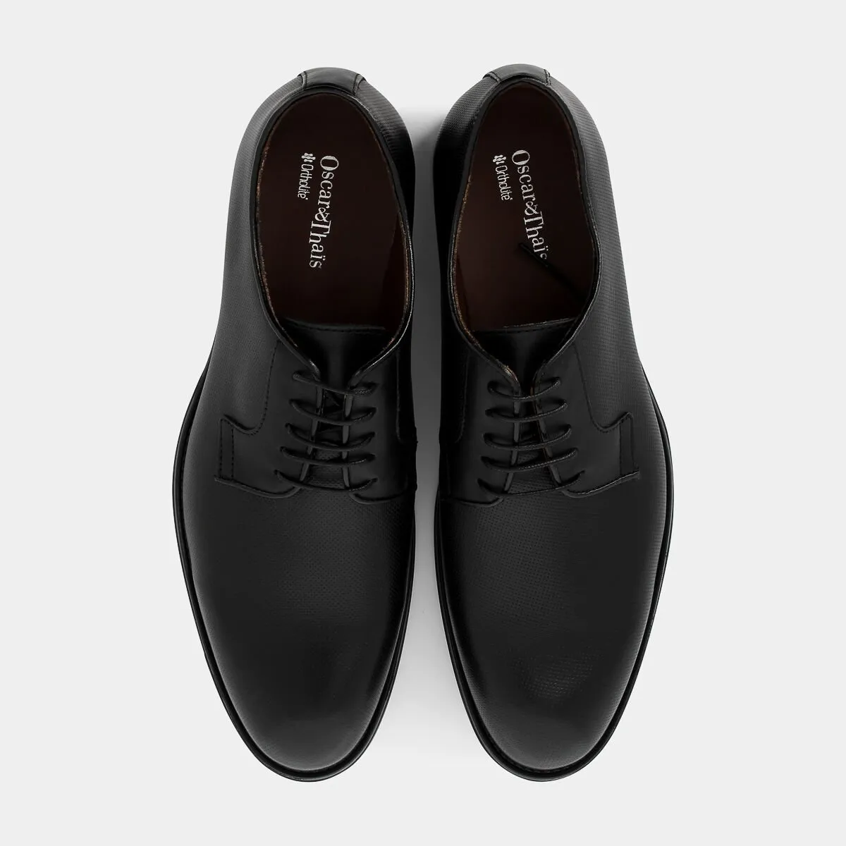 MN-E24U-03 Black lace-up shoes