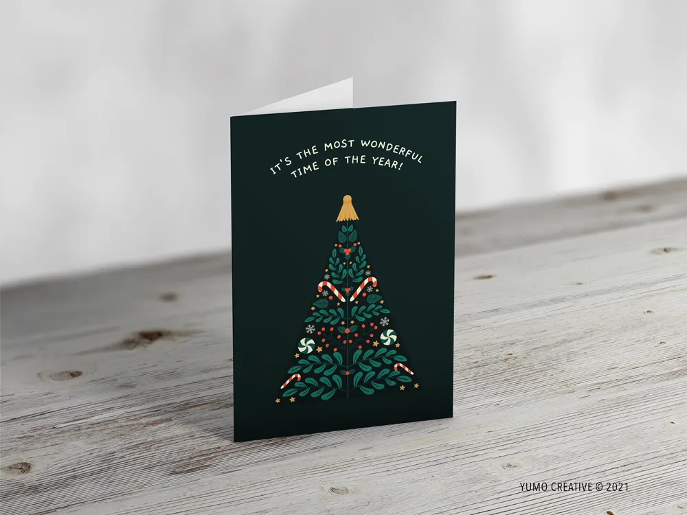 Most Wonderful Time of the Year Badminton Christmas Card | Beloved Greeting for Badminton Fans