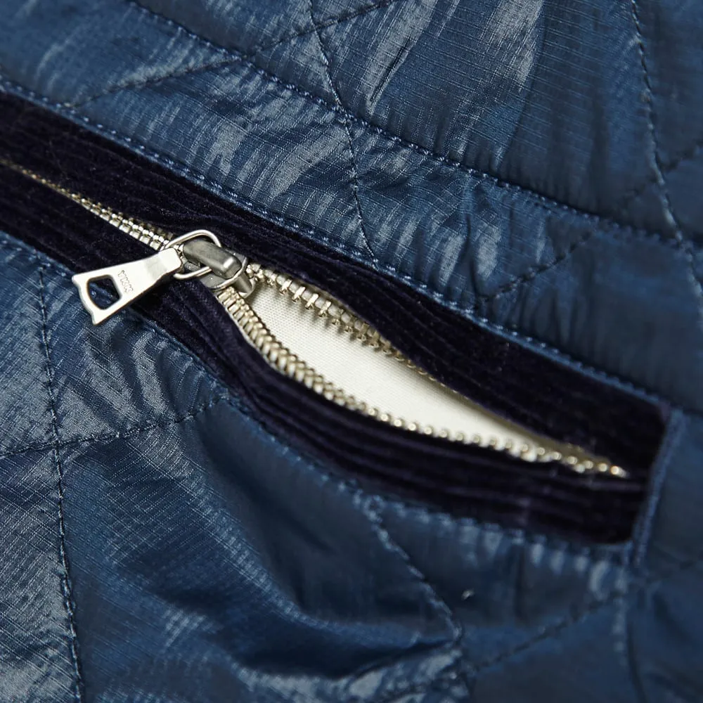 Nanamica Marine Navy Pertex Riding Quilted Jacket