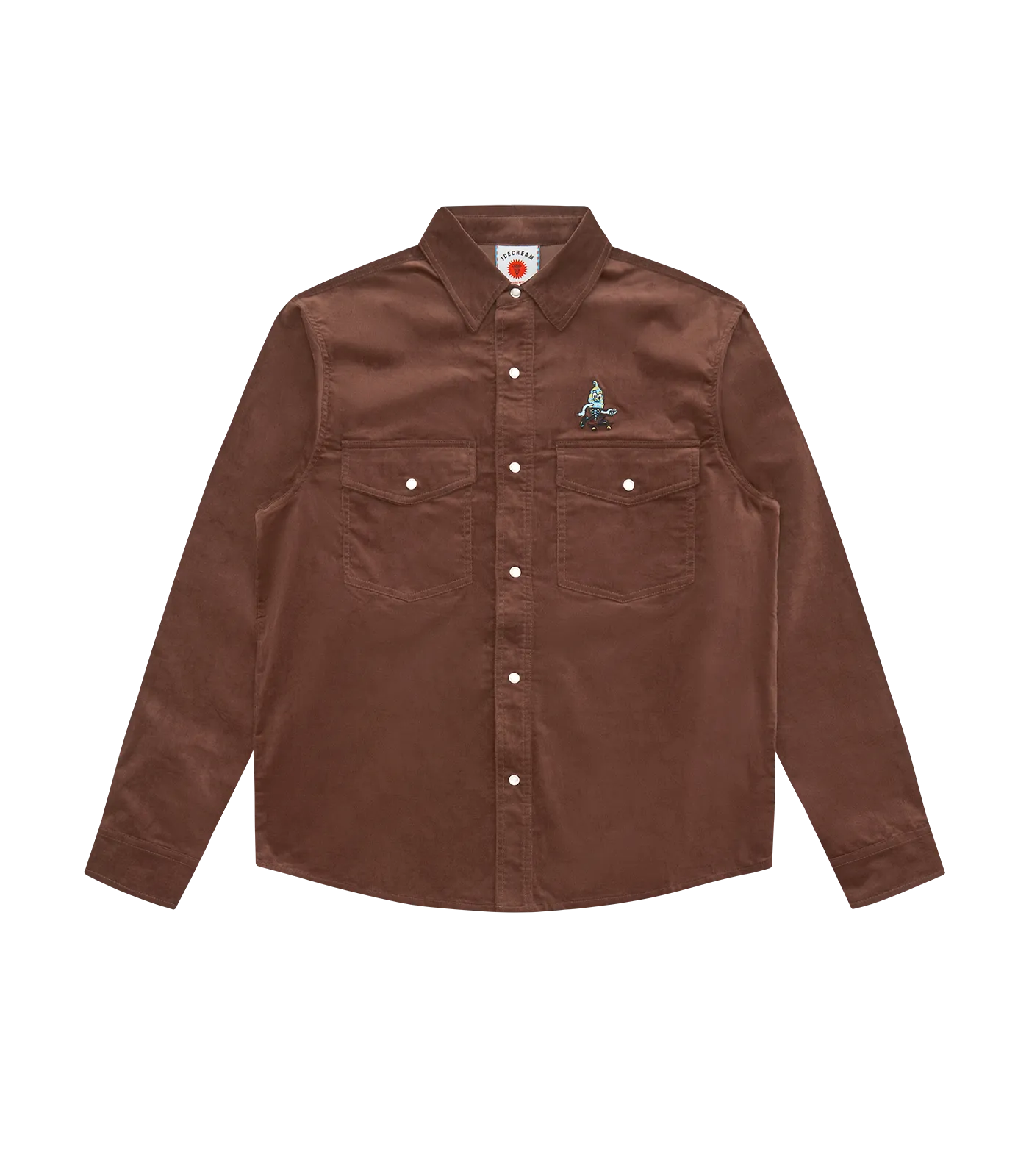 Needle Cord Shirt Brown