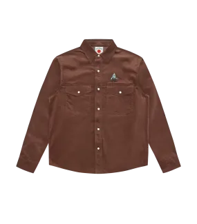 Needle Cord Shirt Brown